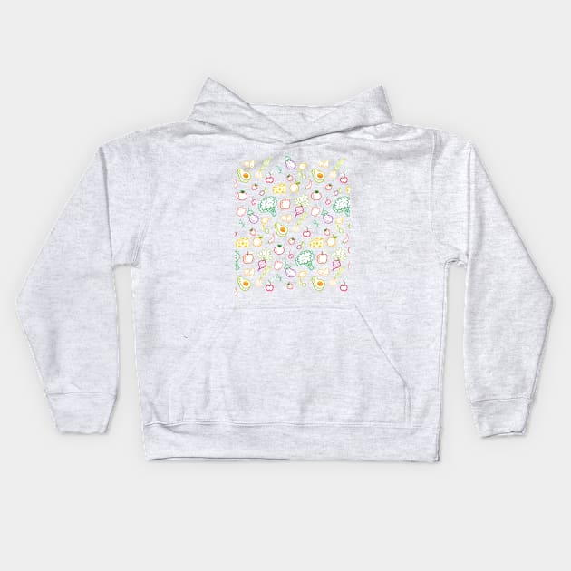 Fruits pattern Kids Hoodie by King Tiger